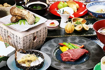 旅館 エビスヤの夕食