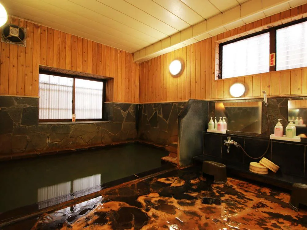 肘折温泉 手掘り洞窟温泉 松屋の大浴場