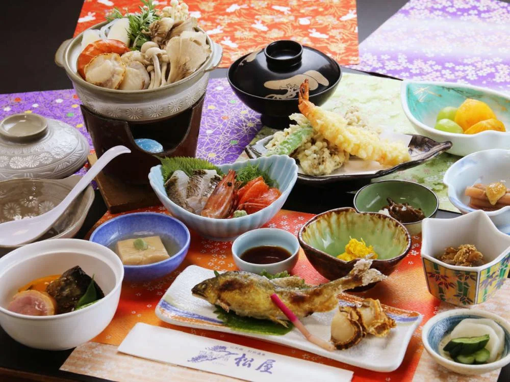 肘折温泉 手掘り洞窟温泉 松屋の夕食