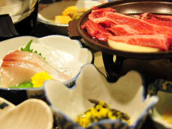 肘折温泉 大友屋旅館の夕食