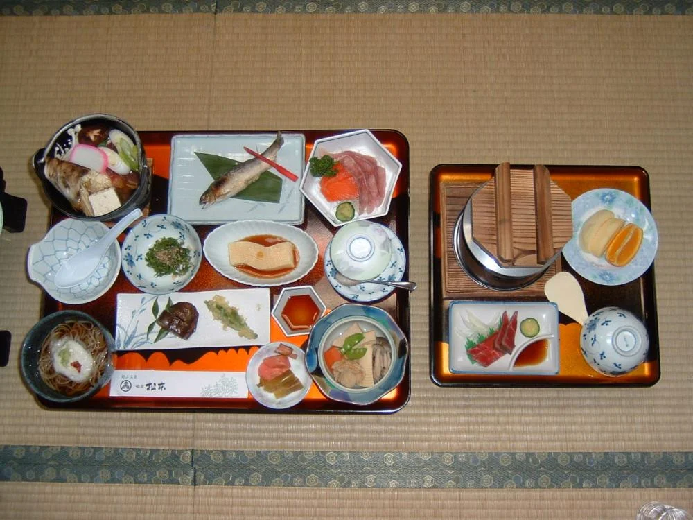 銀山温泉 旅館松本の夕食