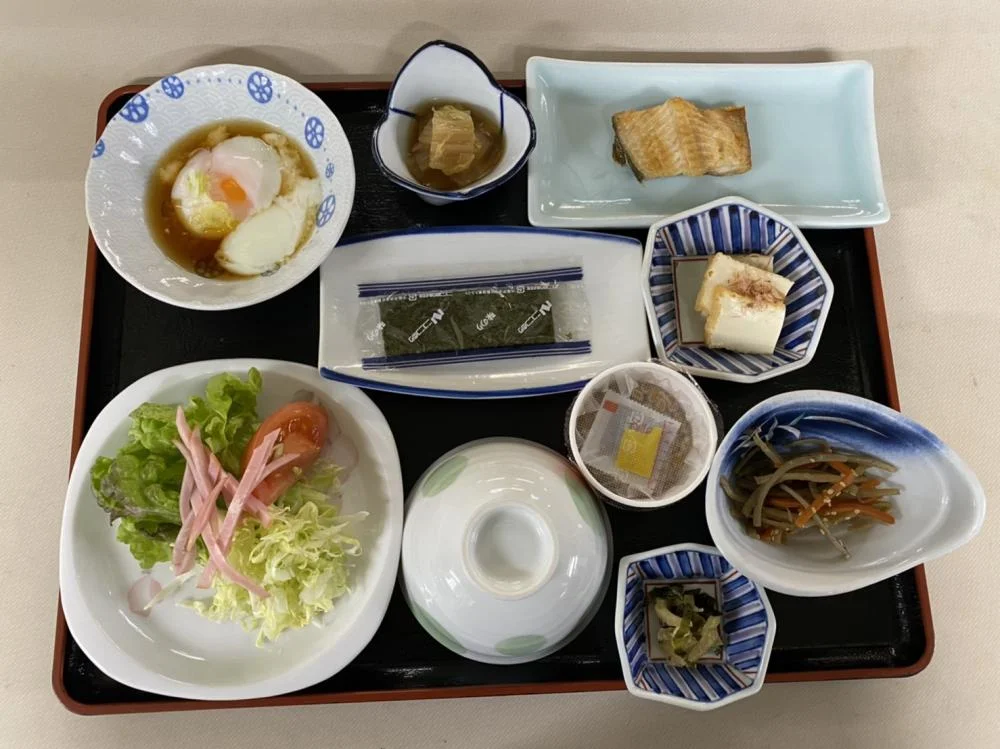 地蔵の湯旅館の朝食