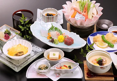 山口グランドホテルの夕食