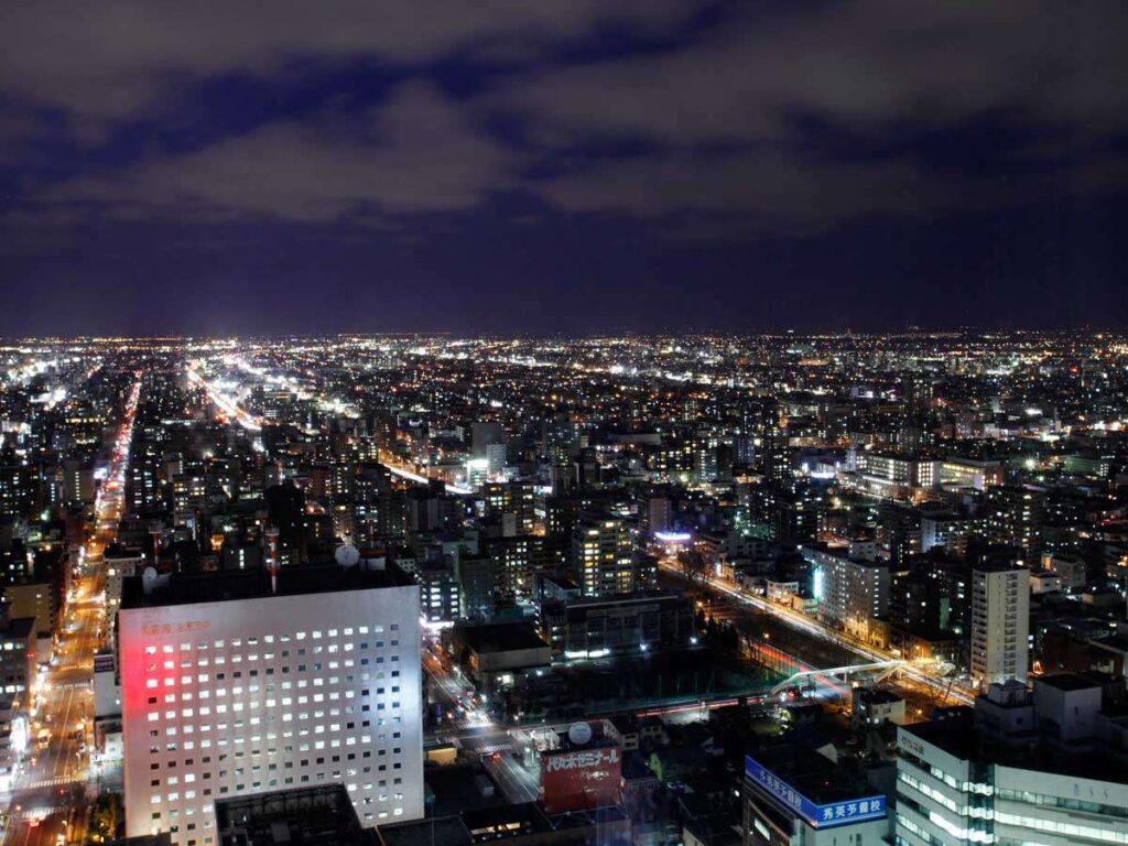 JRタワーホテル日航札幌の夜景