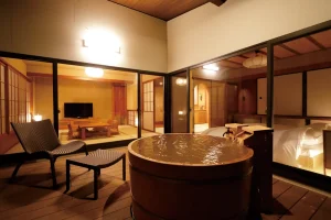 湯けむりの宿　稲住温泉（共立リゾート）の客室露天風呂